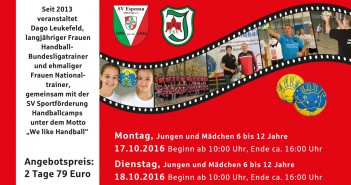 17.-18. Oktober SV-Camp bei der HSG Espenau/Immenhausen