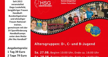 27./28.08.2016 SV-Handballcamp HSG Oberhessen